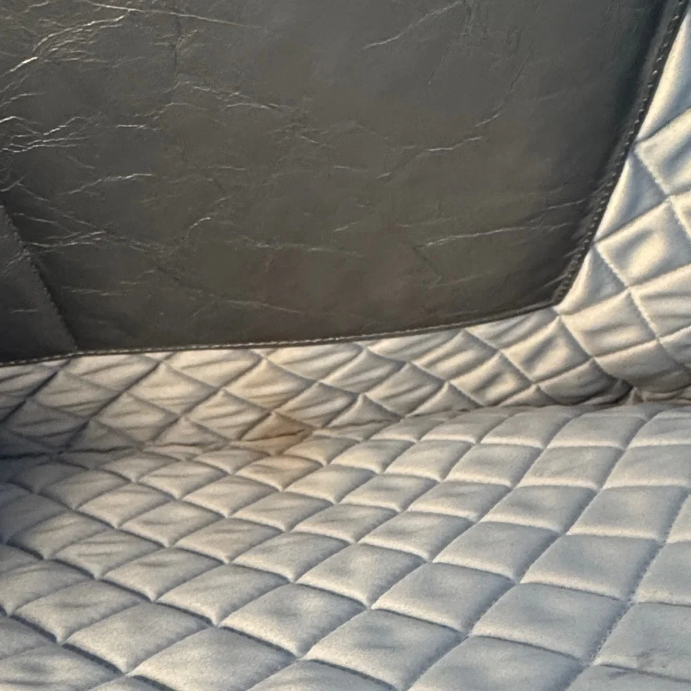 CHANEL Silver Quilted Pouch